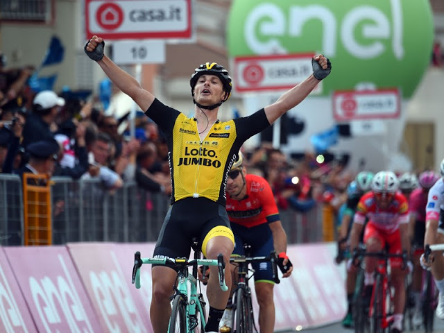 Battaglin sprints to impressive win in Giro d'Italia