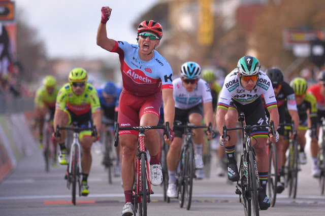 Marcel Kittel earns his first victory in Katusha Alpecin colors on Tirreno-Adriatico Stage 2