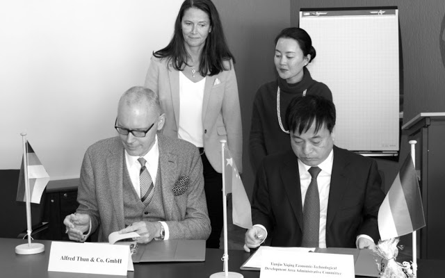 Alfred Thun & Co. GmbH Opens Subsidiary in China