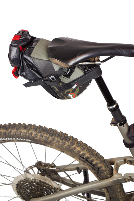 Introducing the Vole Seat Pack, designed for lightweight trail bikepacking when using a Dropper Post