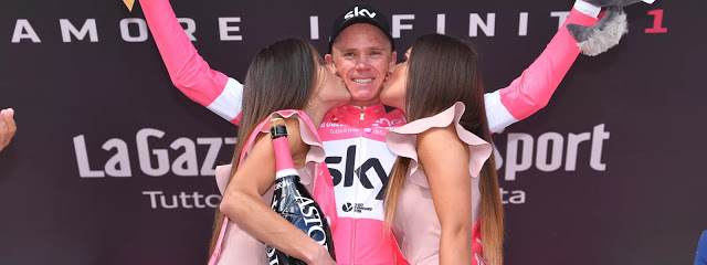 Froome powers into pink