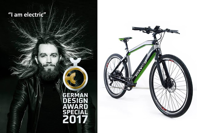 Diavelo Electric Bike received a Special Mention from German Design Award 2017
