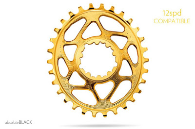 AbsoluteBlack launched the New Gold 12 Speed Compatible Oval ChainRings
