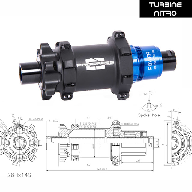 New Turbine NITRO MTB Hubs from Progress