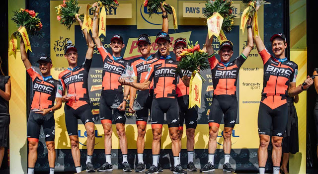 BMC Racing Team Proves TTT Dominance and Van Avermaet Moves Into Yellow on Tour de France Stage 3
