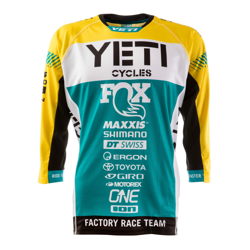 Old school meets New school, the Retro Yeti/Fox Factory Team Replica Jersey