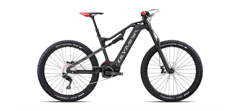 The New 2019 E1-X Carbon 8.0 eMTB from Cicli Olympia