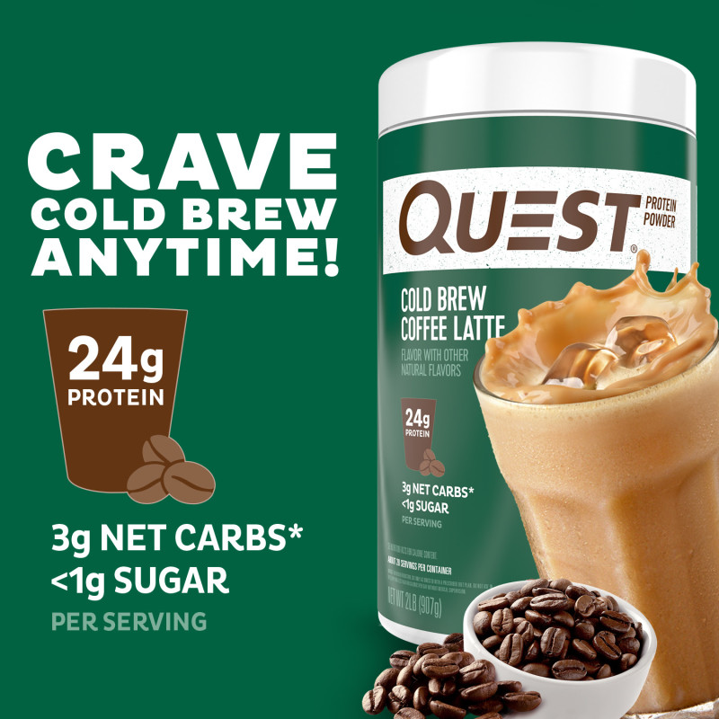 Introducing Quest Nutrition Cold Brew Coffee Latte Protein Powder!