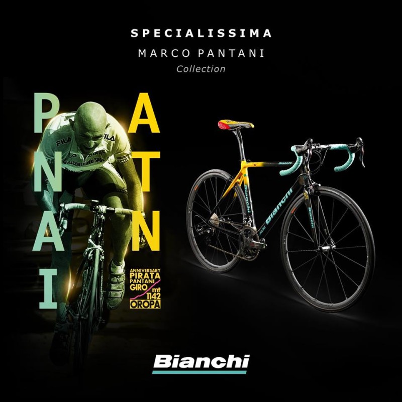 Bianchi Launches New Specialissima on 20th Anniversary of Pantani's Oropa Feat