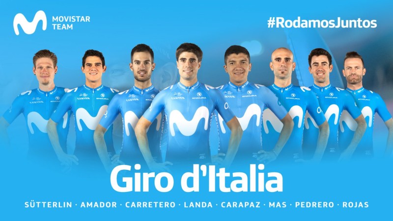 Movistar Team Confirms Giro d’Italia Lineup