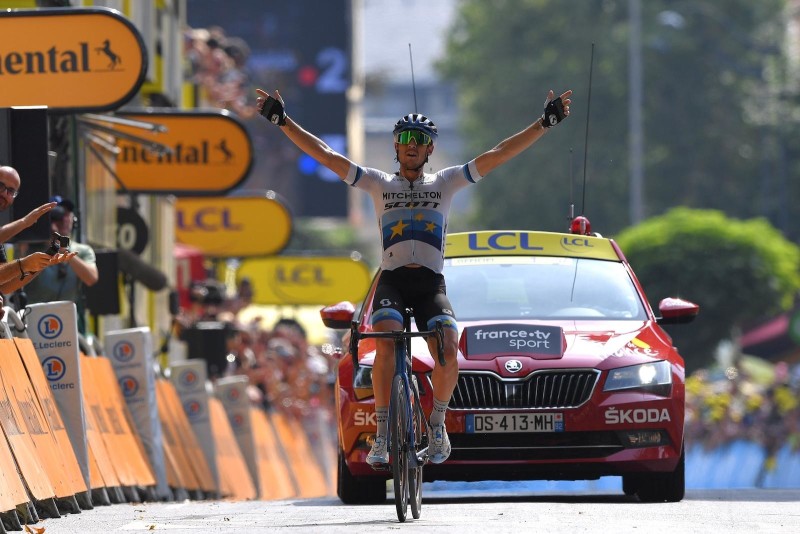Trentin Solos to Fourth Victory for Mitchelton-SCOTT on Stage 17 of the Tour de France