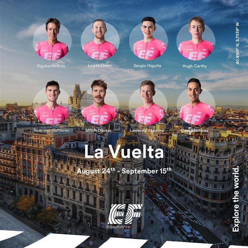Urán Captains EF Education First Pro Cycling Vuelta Team