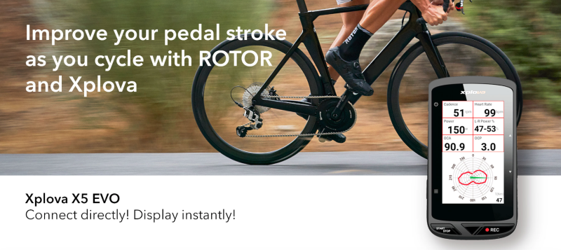 ROTOR Partners with Xplova X5 Evo for Exclusive Metrics