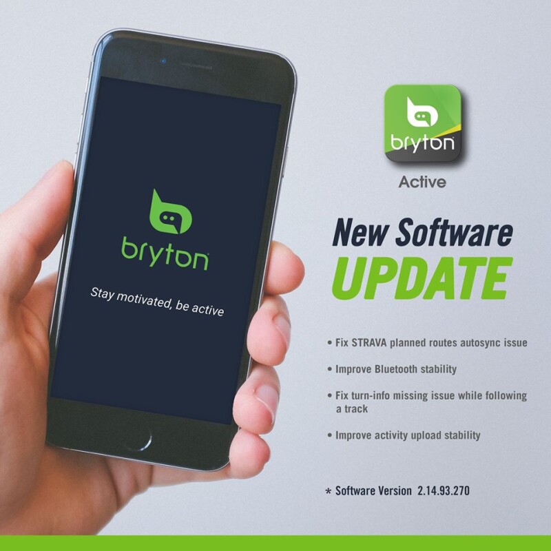 Bryton Released a New Update for the Bryton Active App
