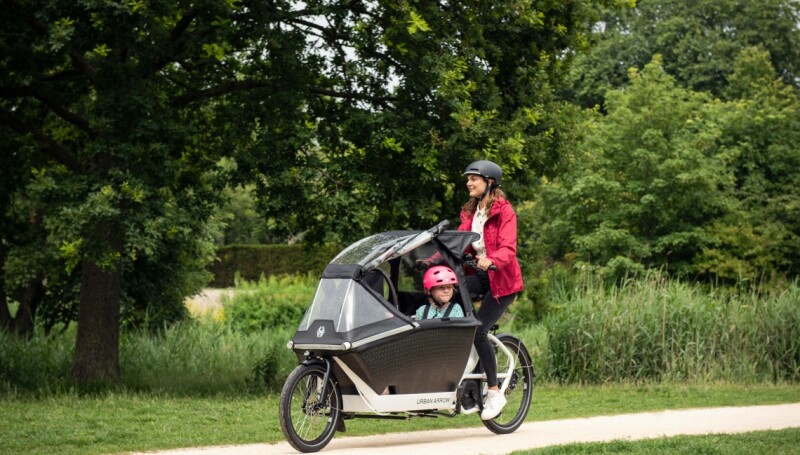 Urban Arrow, the World's Leading Manufacturer of Electric Cargo Bikes, Introduces the Raincover PLUS for its Family Bike