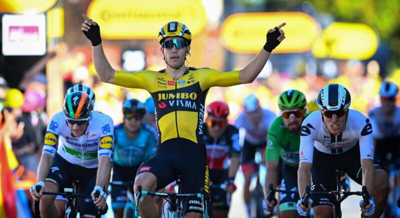 Supreme Van Aert Sprints in Privas to Stage Victory in Tour de France