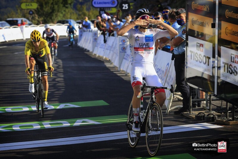 Tour de France: Pogačar Arrives to Grand Colombier in Style