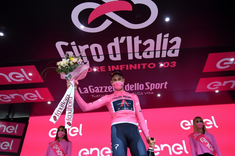 Ganna Takes Pink in Giro Opener