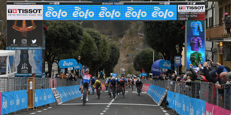 Mathieu van der Poel Wins Stage 3 of the Tirreno-Adriatico. Wout van Aert Retains the Maglia Azzurra