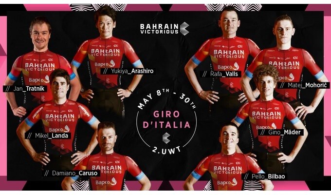 Mikel Landa Leads Team Bahrain Victorious’ Line Up at Giro d’Italia