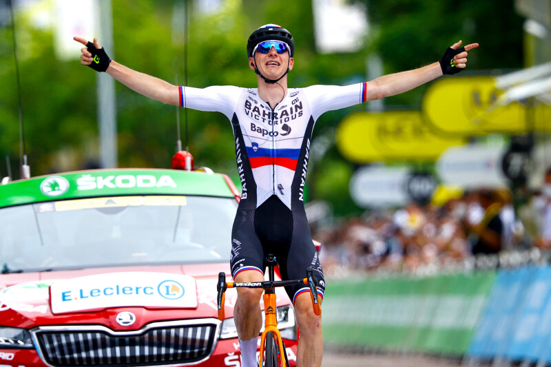 Matej Mohorič Wins the Longest Stage of Tour de France 2021