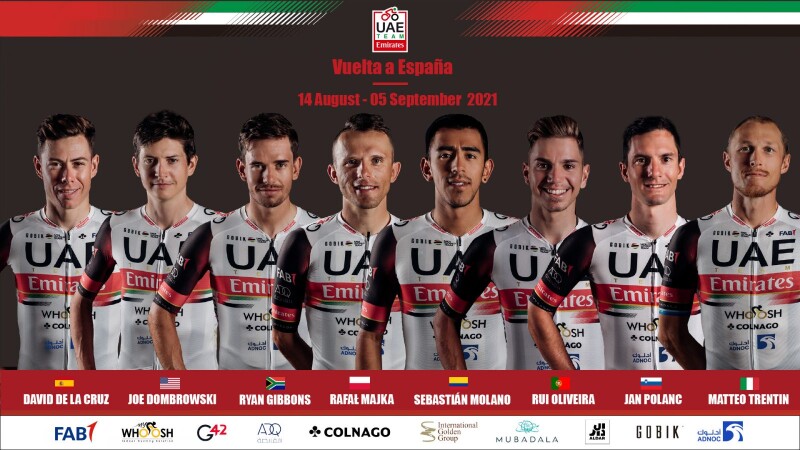 UAE Team Emirates Announced for La Vuelta España