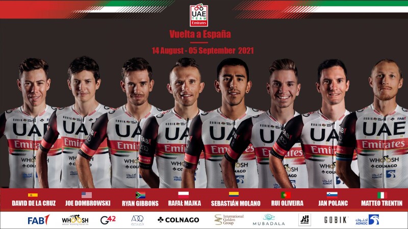 UAE Team Emirates Announced for La Vuelta España