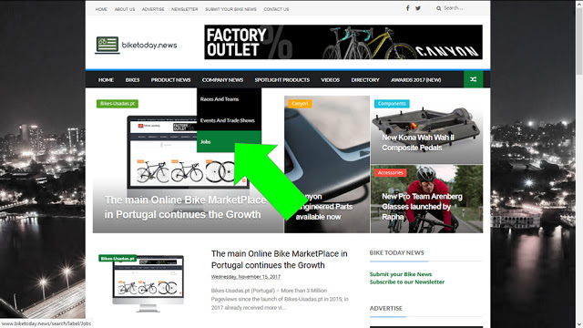 New Section on BikeToday.news – Job Offers