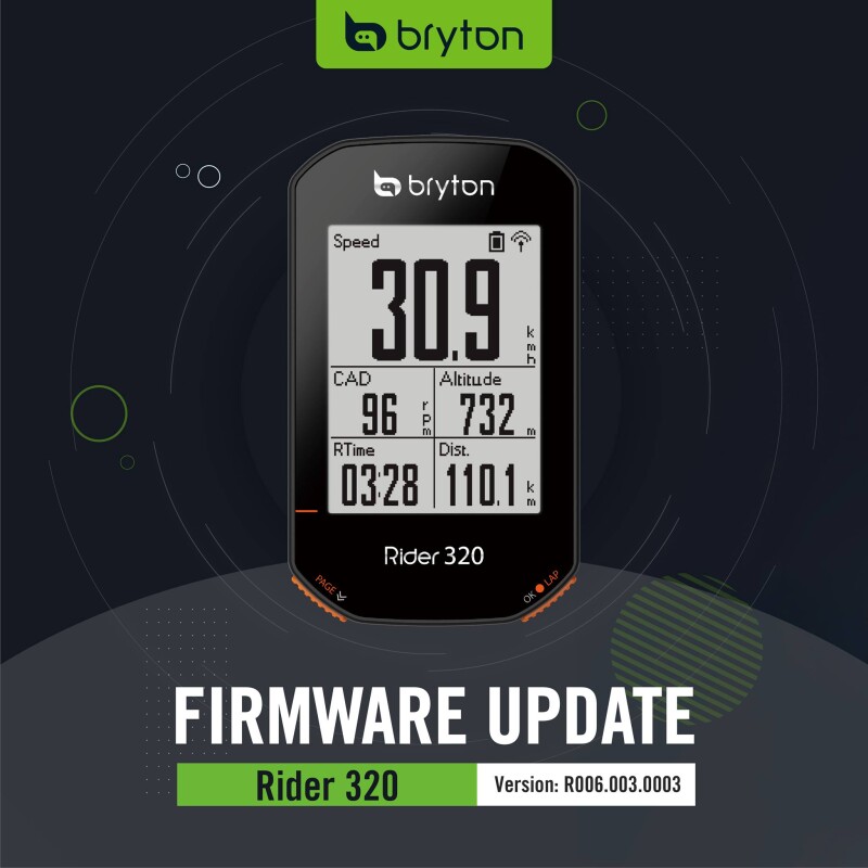 Bryton Rider 420 Update
