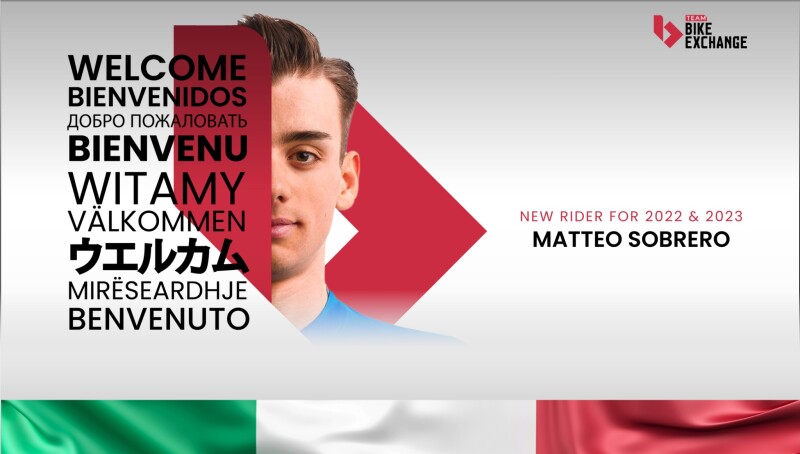 Italian Time Trial Champion Matteo Sobrero adds Firepower to Team BikeExchange for 2022 & 2023