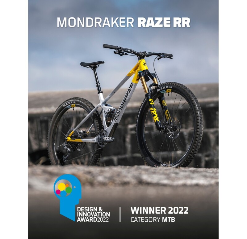 Mondraker is Proud to Win the Prestigious Design & Innovation Award 2022 with the Raze Carbon RR