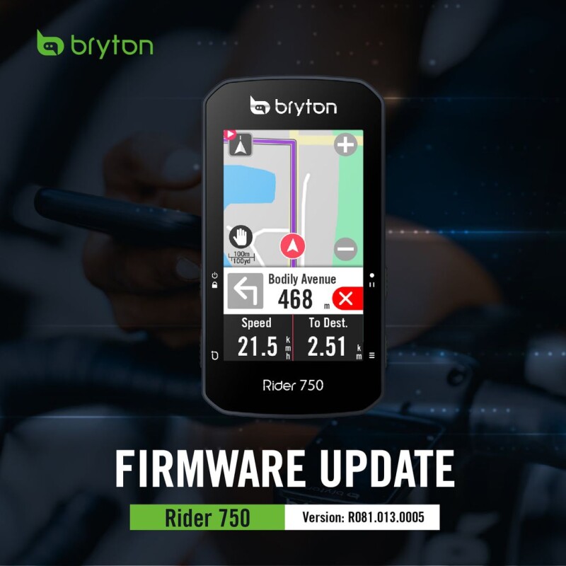 Bryton Rider 750 Update