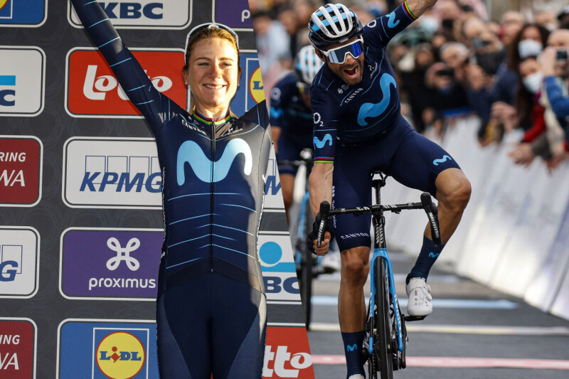 Van Vleuten + Valverde: 1,000 Wins for the Movistar Team’s History