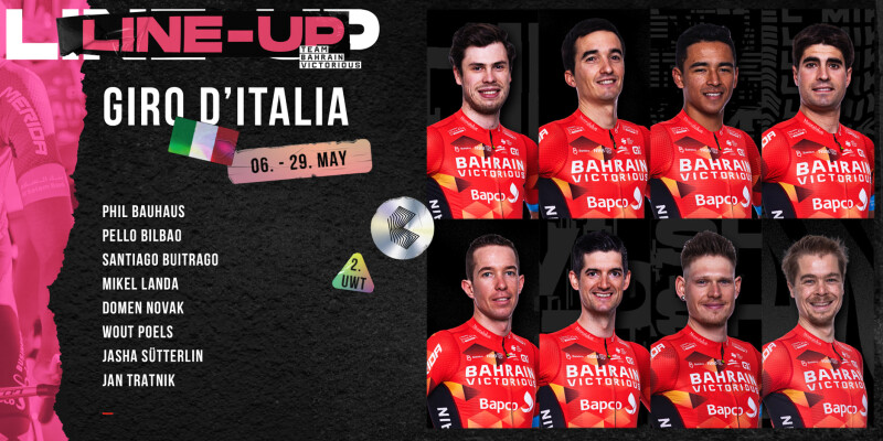 Bahrain Victorious to Giro d’Italia