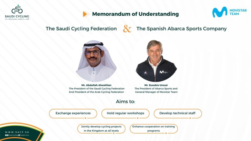 The Saudi Cycling Federation and the Spanish Abarca Sports, Managing Company of Movistar Team, Signed an Agreement