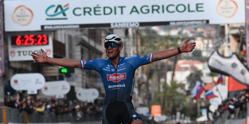 Mathieu Van der Poel Wins the 114th Milano-Sanremo