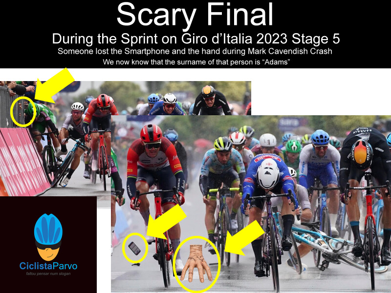 Scary Final During the Sprint on Giro d’Italia 2023 Stage 5