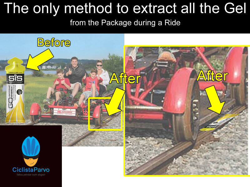 The only method to extract all the Gel from the Package during a Ride