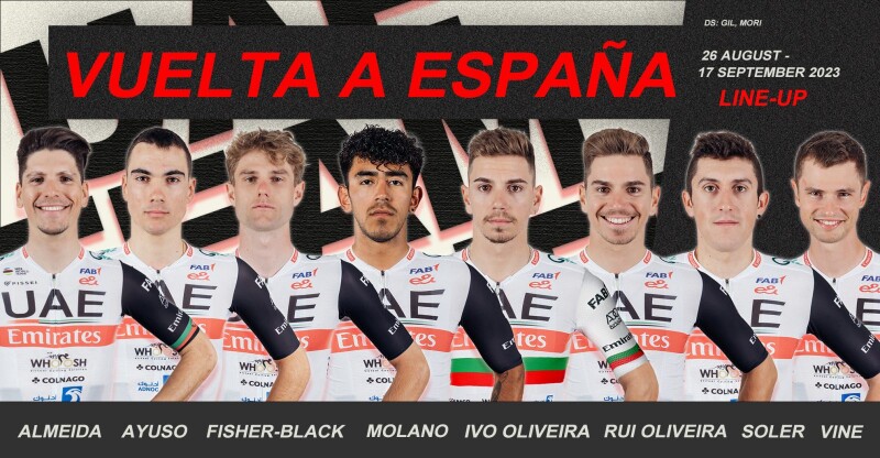 UAE Team Emirates announces squad for Vuelta España