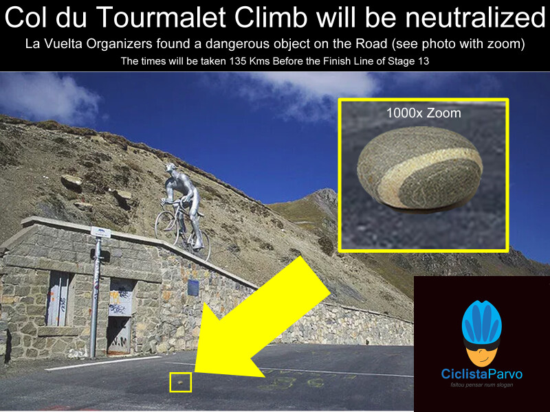 Col du Tourmalet Climb will be neutralized