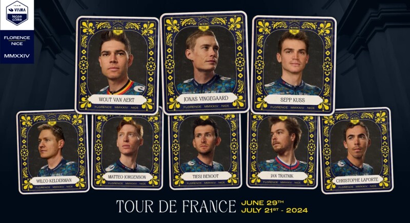 Team Visma | Lease a Bike to Tour de France with two-time winner and defending champion Jonas Vingegaard and former green jersey winner Wout van Aert