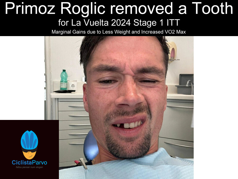 Primoz Roglic removed a Tooth for La Vuelta 2024 Stage 1 ITT