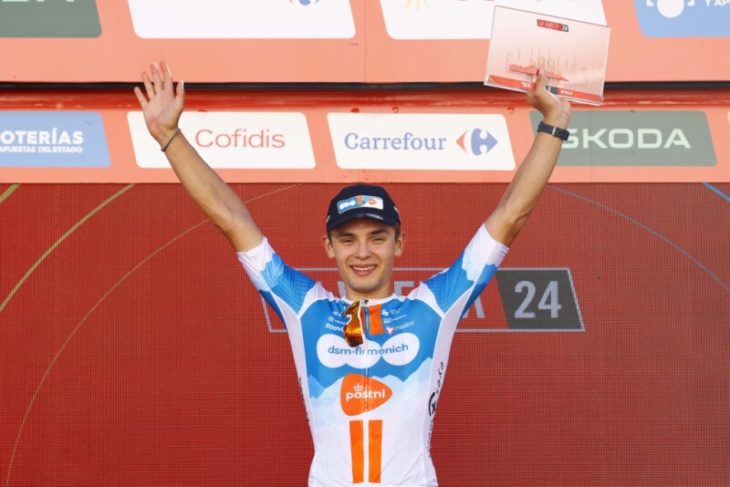 Team dsm-firmenich PostNL power to 19th win with Vuelta sprint success with Pavel Bittner