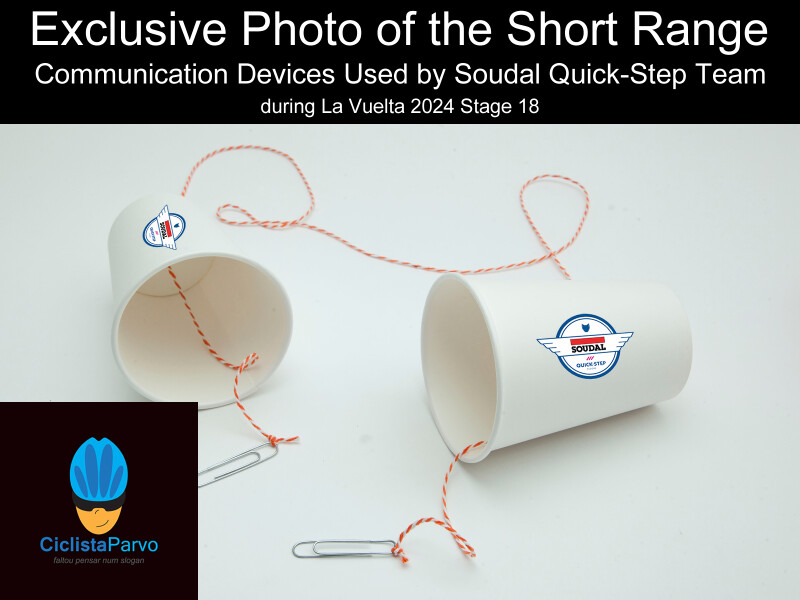 Exclusive Photo of the Short Range Communication Devices Used by Soudal Quick-Step Team during La Vuelta 2024 Stage 18
