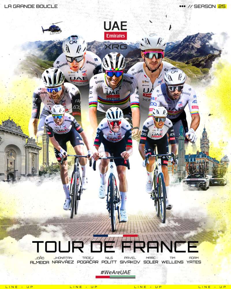 UAE Team Emirates-XRG and Tadej Pogačar aim for fourth Tour de France title