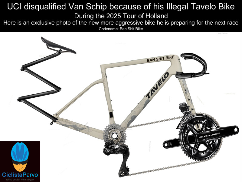 UCI disqualified Van Schip because of his Illegal Tavelo Bike