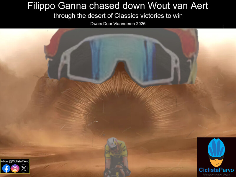 Filippo Ganna chased down Wout van Aert
