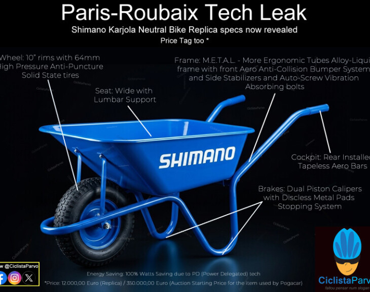 Paris-Roubaix Tech Leak Shimano Karjola Neutral Bike Replica specs now revealed