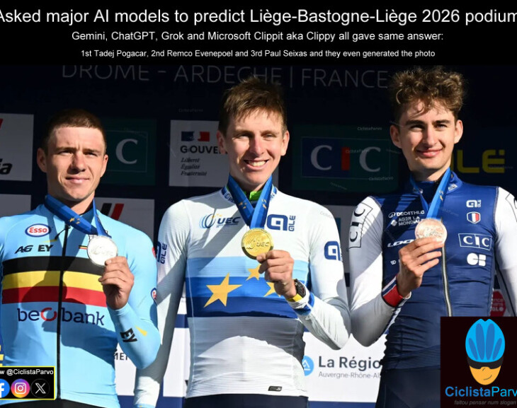 Asked major AI models to predict Liège-Bastogne-Liège 2026 podium...