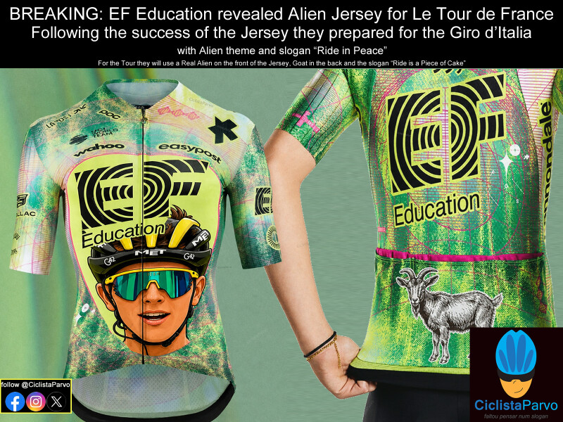 BREAKING: EF Education revealed Alien Jersey for Le Tour de France